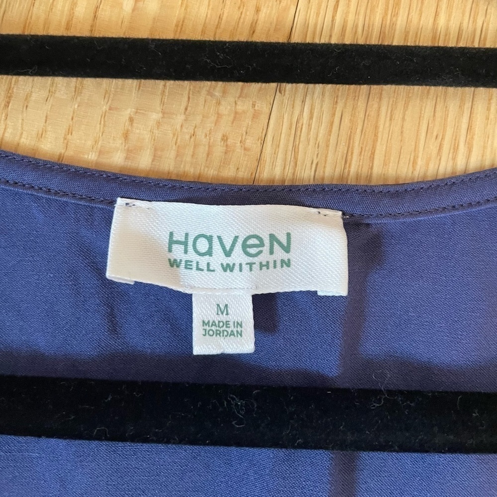 Haven Well Within Women’s Blue Tank - Size Medium - Picture 3 of 5